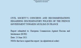 Fransa’daki Müslümanlara Yönelik Ayrımcı Devlet Politikaları İle İlgili Sivil Toplum Kuruluşlarının Endişeleri Ve Önerilerini/İKADDER